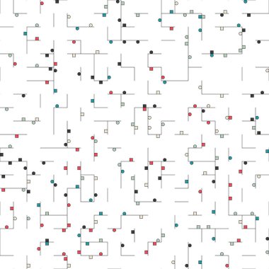 Dekoratif diyagram renkli geometrik şekiller arkaplan resimlemesi
