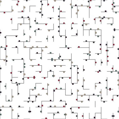 Dekoratif diyagram renkli geometrik şekiller arkaplan resimlemesi