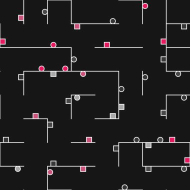 Dekoratif diyagram renkli geometrik şekiller arkaplan resimlemesi