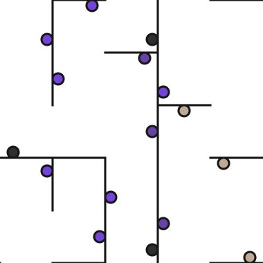 Dekoratif diyagram renkli geometrik şekiller arkaplan resimlemesi
