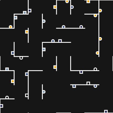 Dekoratif diyagram renkli geometrik şekiller arkaplan resimlemesi