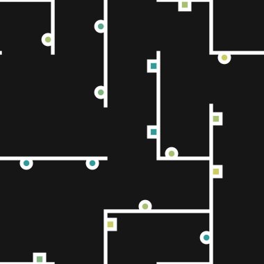 Dekoratif diyagram renkli geometrik şekiller arkaplan resimlemesi