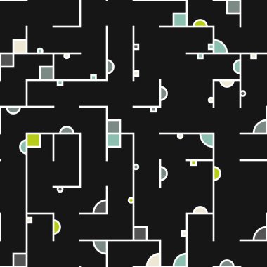 Dekoratif diyagram renkli geometrik şekiller arkaplan resimlemesi