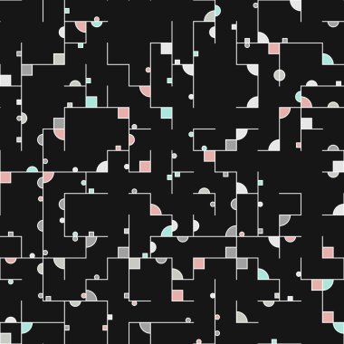 Dekoratif diyagram renkli geometrik şekiller arkaplan resimlemesi