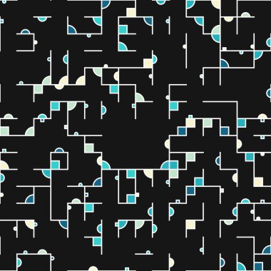 Dekoratif diyagram renkli geometrik şekiller arkaplan resimlemesi