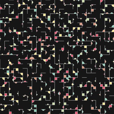 Dekoratif diyagram renkli geometrik şekiller arkaplan resimlemesi
