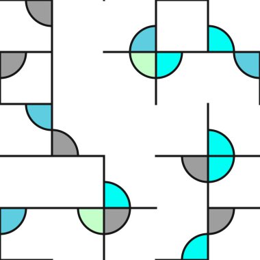 Dekoratif diyagram renkli geometrik şekiller arkaplan resimlemesi