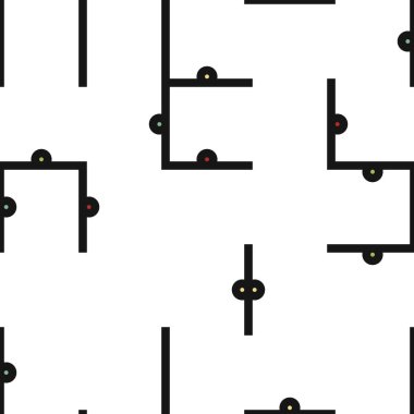 Dekoratif diyagram renkli geometrik şekiller arkaplan resimlemesi