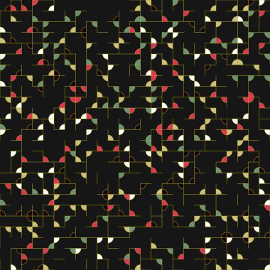 Dekoratif diyagram renkli geometrik şekiller arkaplan resimlemesi