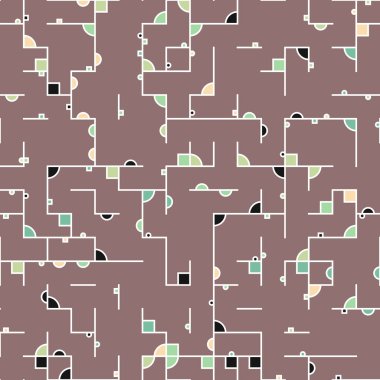 Dekoratif diyagram renkli geometrik şekiller arkaplan resimlemesi