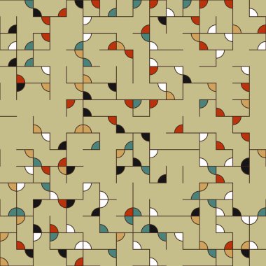 Dekoratif diyagram renkli geometrik şekiller arkaplan resimlemesi