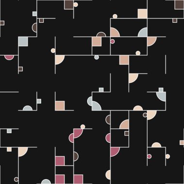 Dekoratif diyagram renkli geometrik şekiller arkaplan resimlemesi