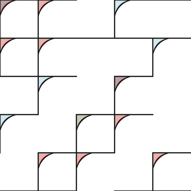 Dekoratif diyagram renkli geometrik şekiller arkaplan resimlemesi