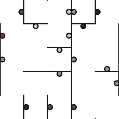 Dekoratif diyagram renkli geometrik şekiller arkaplan resimlemesi