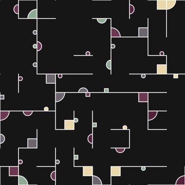 Dekoratif diyagram renkli geometrik şekiller arkaplan resimlemesi