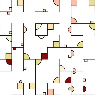 Dekoratif diyagram renkli geometrik şekiller arkaplan resimlemesi