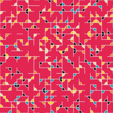 Dekoratif diyagram renkli geometrik şekiller arkaplan resimlemesi