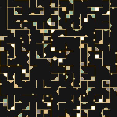 Dekoratif diyagram renkli geometrik şekiller arkaplan resimlemesi
