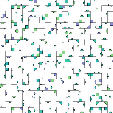 Dekoratif diyagram renkli geometrik şekiller arkaplan resimlemesi