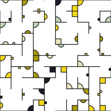 Dekoratif diyagram renkli geometrik şekiller arkaplan resimlemesi