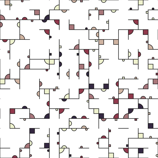 Decorative Diagram Colorful Geometric Figures Background Illustration — Stock Vector