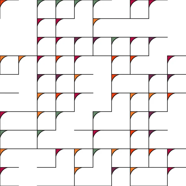 Schéma Décoratif Figures Géométriques Colorées Illustration Fond — Image vectorielle