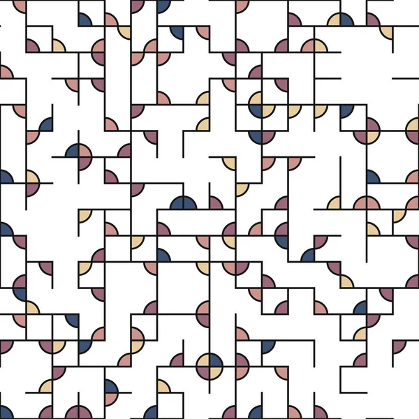 Dekorativa Diagram Färgglada Geometriska Figurer Bakgrund Illustration — Stock vektor