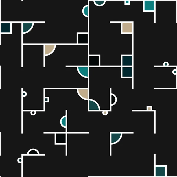 Dekorativa Diagram Färgglada Geometriska Figurer Bakgrund Illustration — Stock vektor