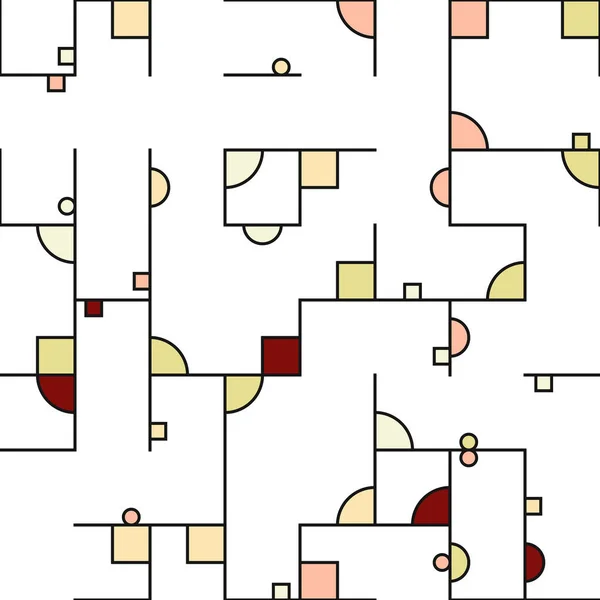 装飾図カラフルな幾何学的図形背景イラスト — ストックベクタ