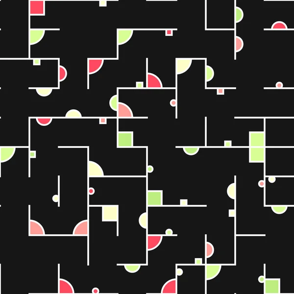 Schéma Décoratif Figures Géométriques Colorées Illustration Fond — Image vectorielle