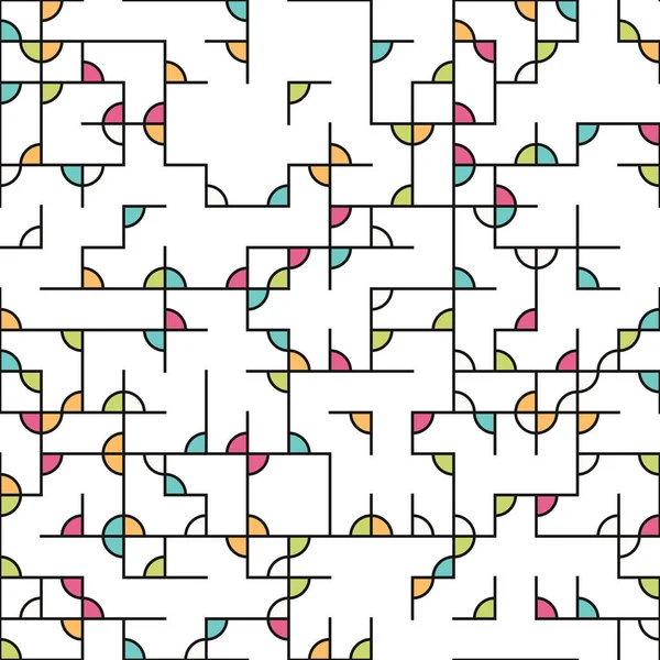 Decorative Diagram Colorful Geometric Figures Background Illustration — Stock Vector