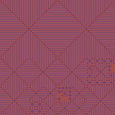 Soyut çizgiler Maze üretken sanat arkaplan çizimi