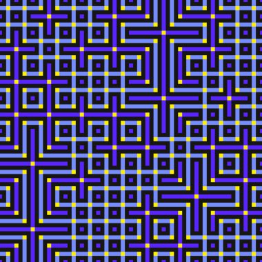 Abstract lines Maze generative art background art illustration