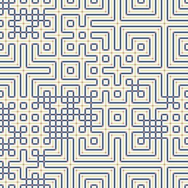 Soyut çizgiler Maze üretken sanat arkaplan çizimi