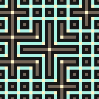 Soyut çizgiler Maze üretken sanat arkaplan çizimi