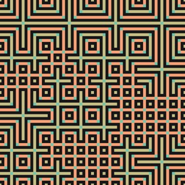 Soyut çizgiler Maze üretken sanat arkaplan çizimi