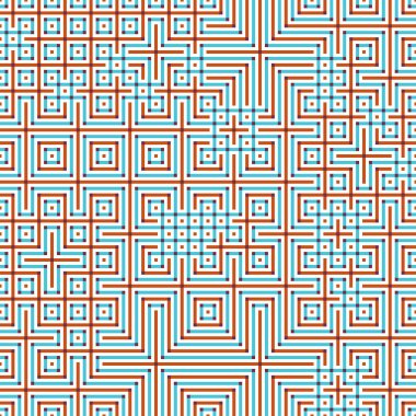 Soyut çizgiler Maze üretken sanat arkaplan çizimi