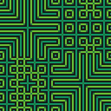 Abstract lines Maze generative art background art illustration