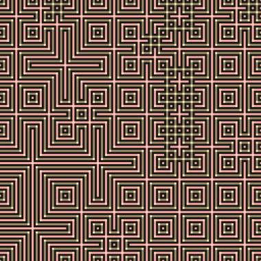 Soyut çizgiler Maze üretken sanat arkaplan çizimi