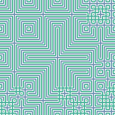 Soyut çizgiler Maze üretken sanat arkaplan çizimi