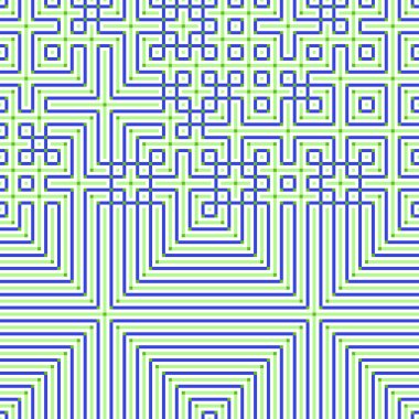 Soyut çizgiler Maze üretken sanat arkaplan çizimi