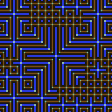 Soyut çizgiler Maze üretken sanat arkaplan çizimi