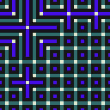 Abstract lines Maze generative art background art illustration