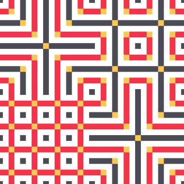 Soyut çizgiler Maze üretken sanat arkaplan çizimi