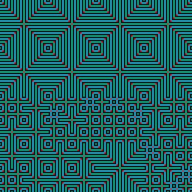 Soyut çizgiler Maze üretken sanat arkaplan çizimi