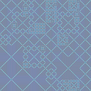 Soyut çizgiler Maze üretken sanat arkaplan çizimi