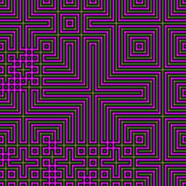 Soyut çizgiler Maze üretken sanat arkaplan çizimi