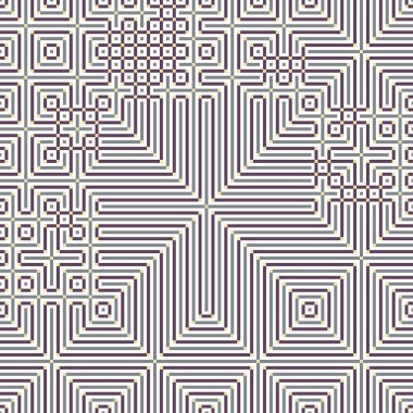 Soyut çizgiler Maze üretken sanat arkaplan çizimi