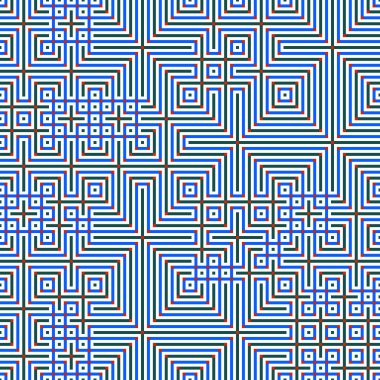 Soyut çizgiler Maze üretken sanat arkaplan çizimi