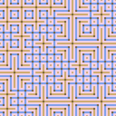 Soyut çizgiler Maze üretken sanat arkaplan çizimi